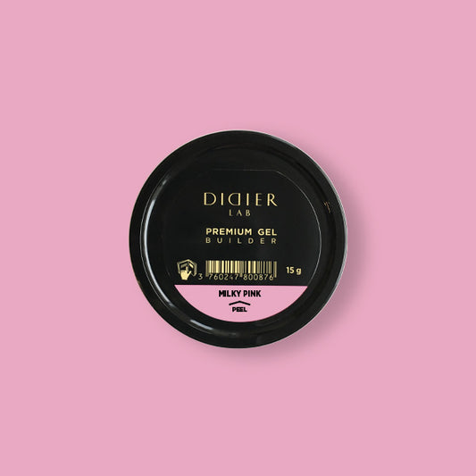 Didier Lab Prémium Építő Zselé, Milky Pink, 15g