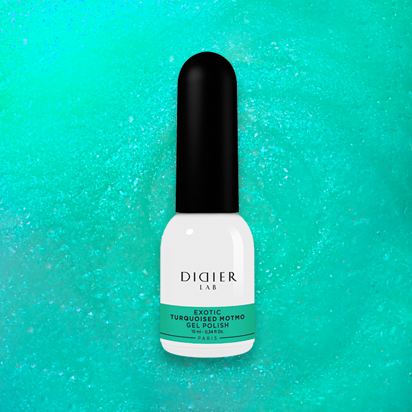 Didier Lab "Exotic" gél lakk Turquoised Motmo, 10ml