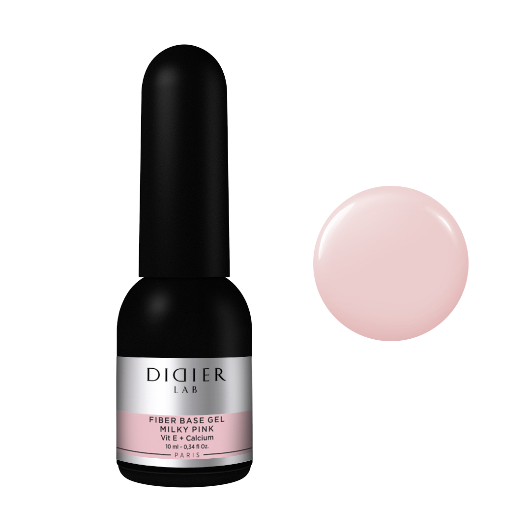 Didier Lab "Smart Fiber Base" üvegszálas alapozó zselé, Milky Pink, 10ml