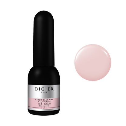 Didier Lab "Smart Fiber Base" üvegszálas alapozó zselé, Milky Pink, 10ml