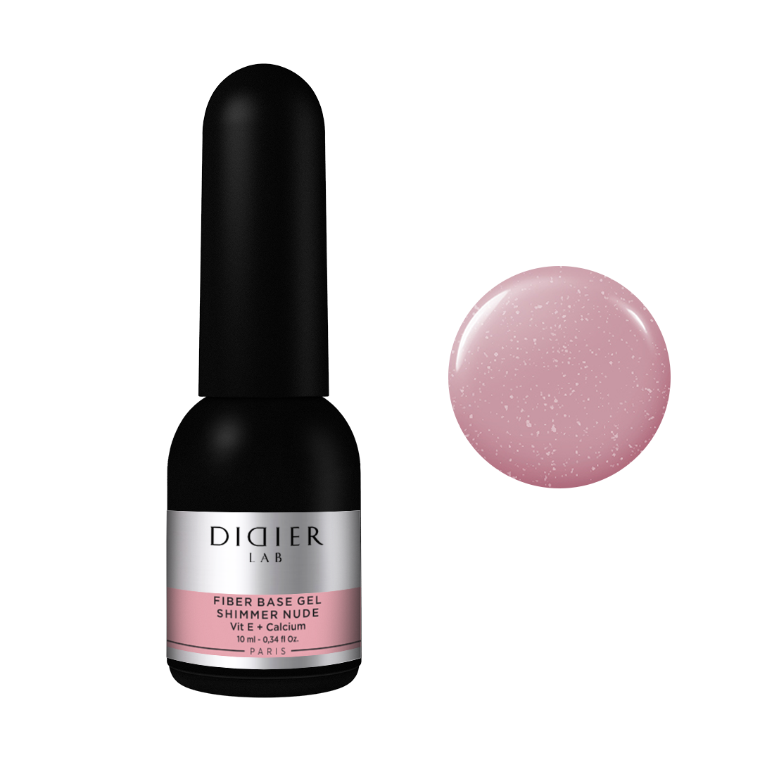 Didier Lab "Smart Fiber Base" üvegszálas alapozó zselé, Shimmer Nude, 10ml