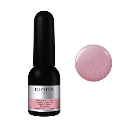 Didier Lab "Smart Fiber Base" üvegszálas alapozó zselé, Shimmer Nude, 10ml