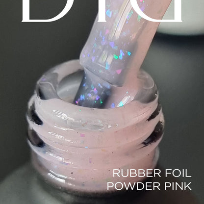 Didier Lab Rubber Base Foil, Powder Pink, 10ml