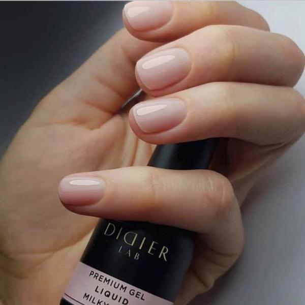 "Didier Lab" "Premium Gel Liquid" folyékony gél, milky pink, 10ml